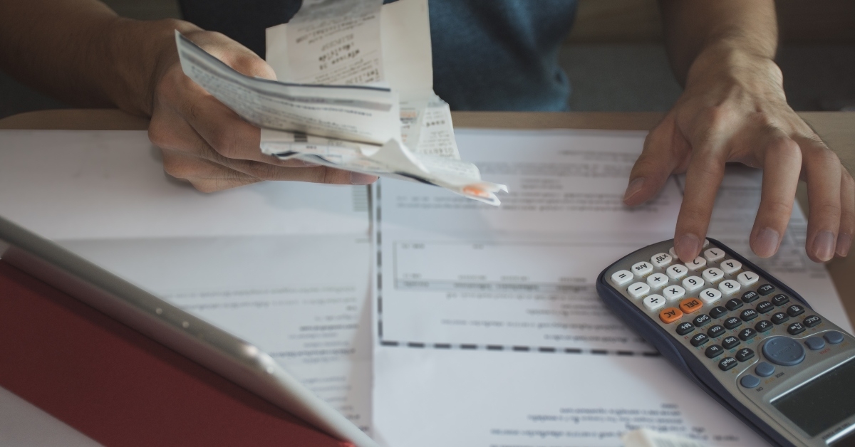 calculating exoebses accounts and rexeipts