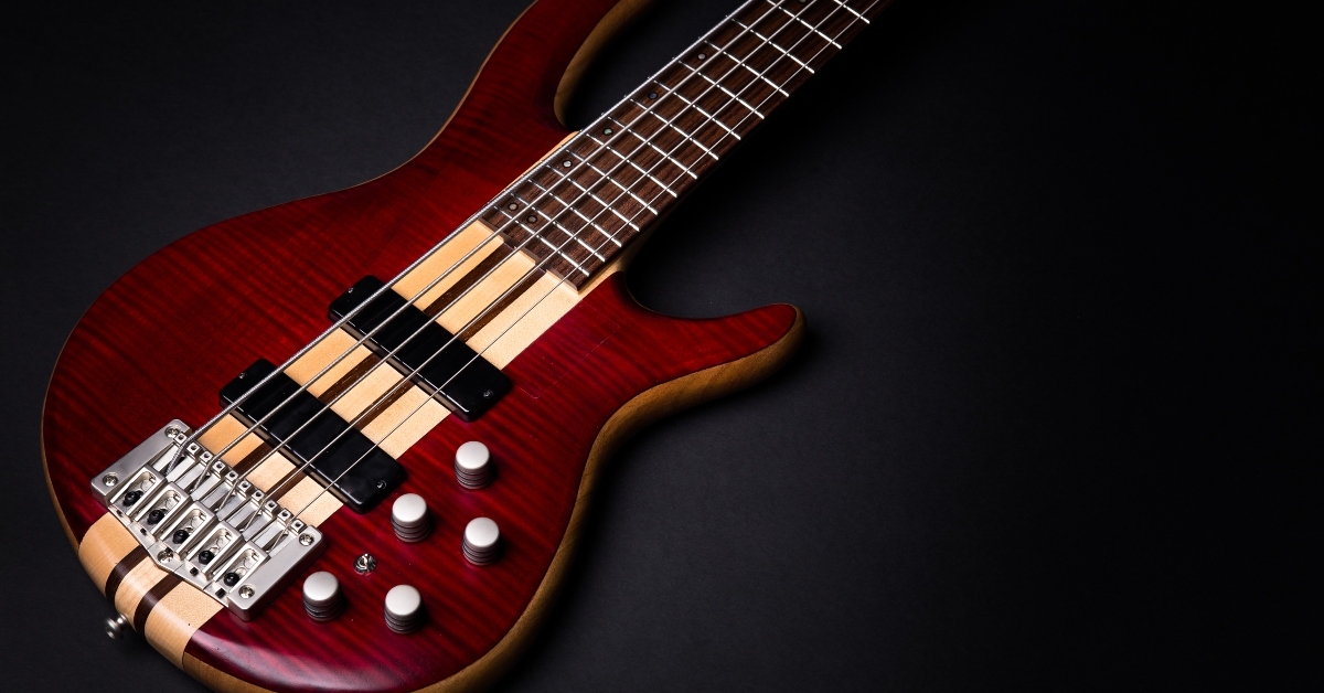 five string electric bass guitar