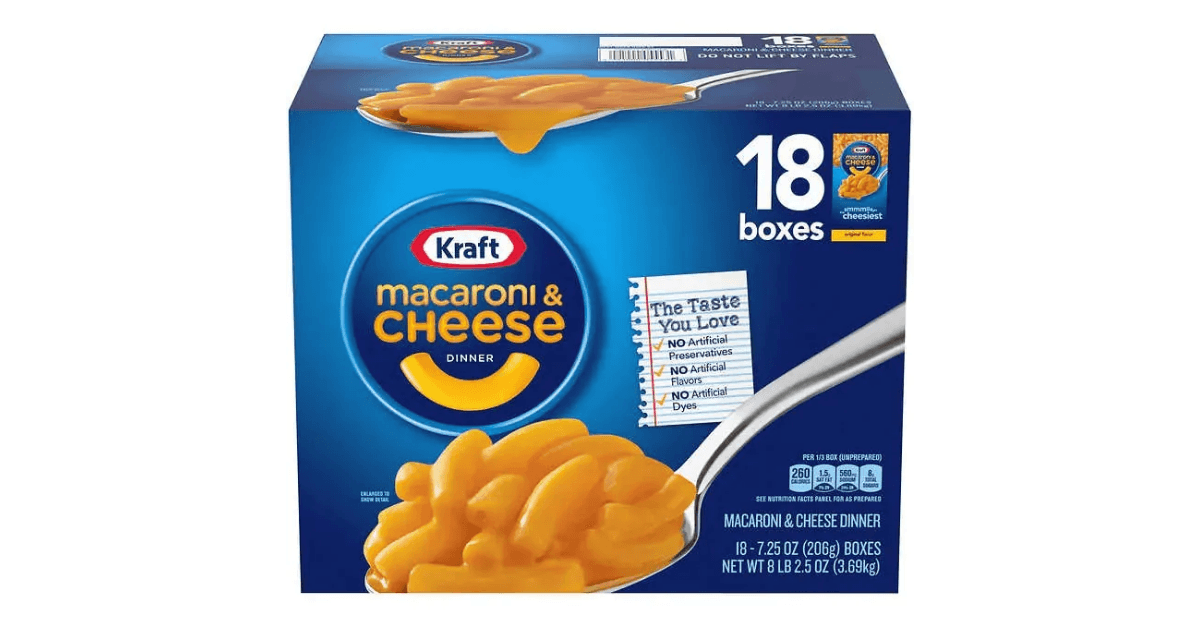 kraft macaroni cheese dinner