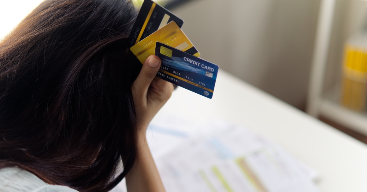 stressed asian woman