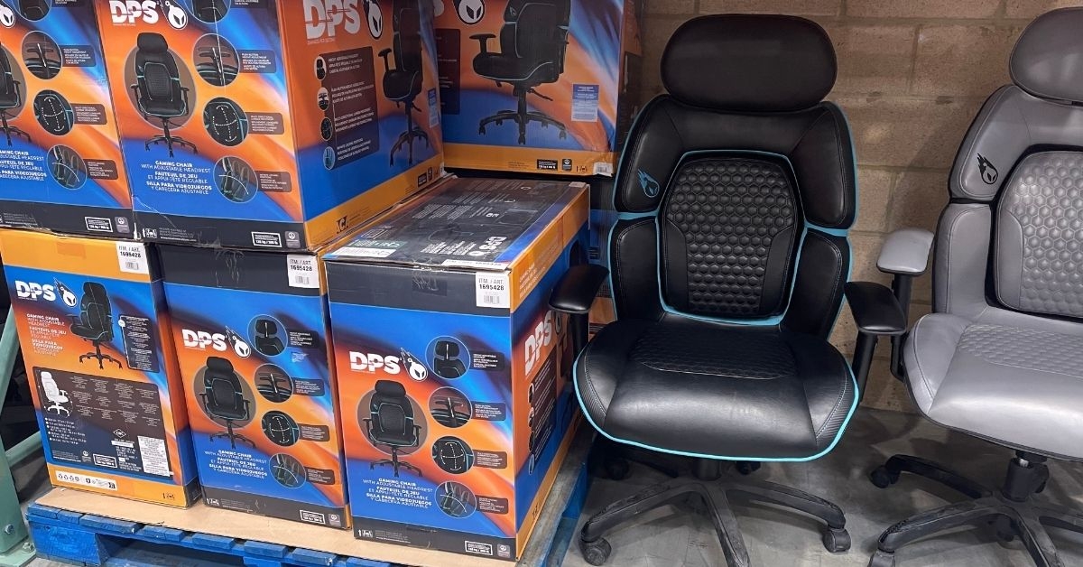 black and grey gaming office chair