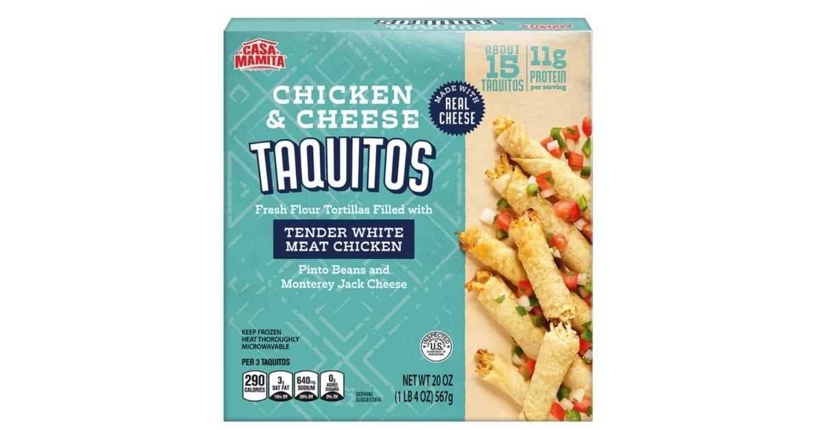 casa mamita chicken and cheese taquitos