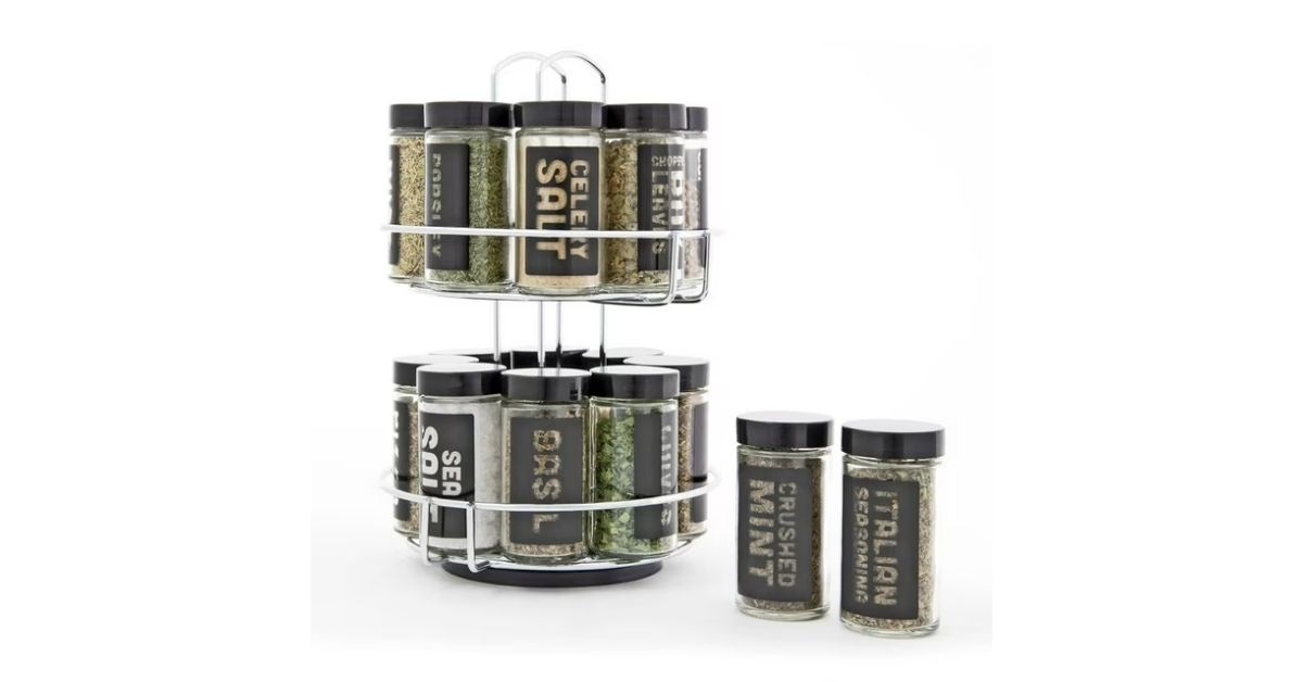 chrome wire revolving spice rack