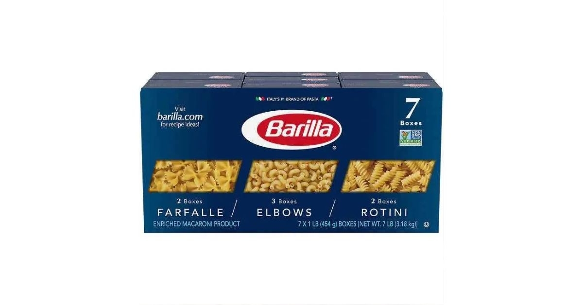 Barilla pasta big pack from Costco