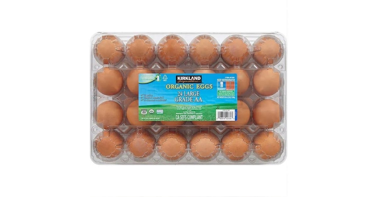 Costco Kirkland organic eggs