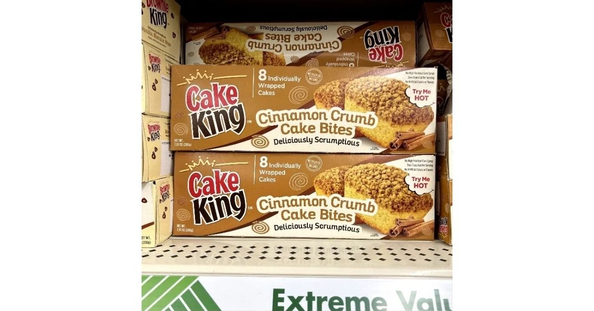 Cake King Cinnamon Crumb Cake Bites