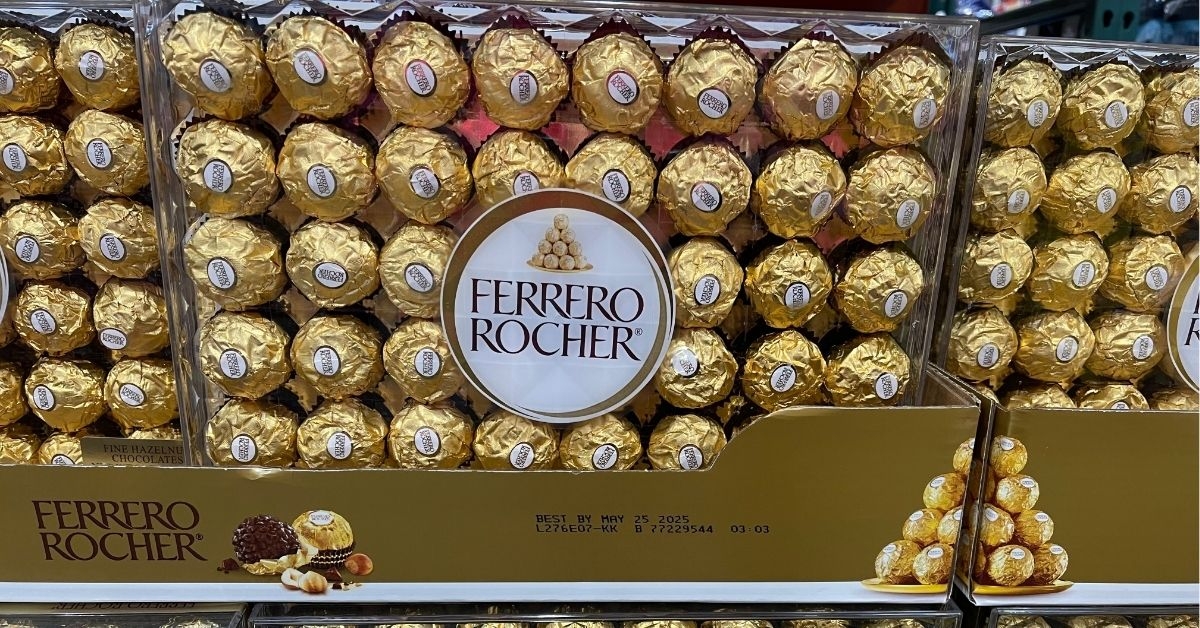 a set of hazelnut chocolates