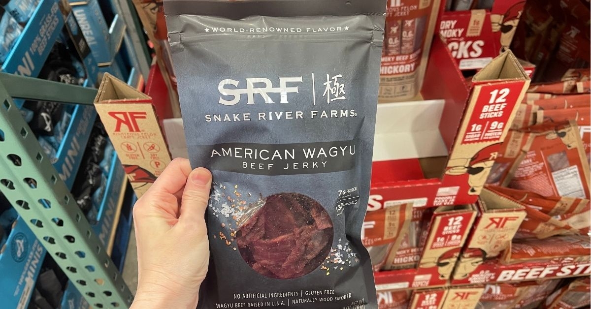 american wagyu beef jerky on hand