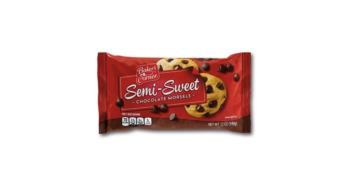 pack of sweet chocolate morsels
