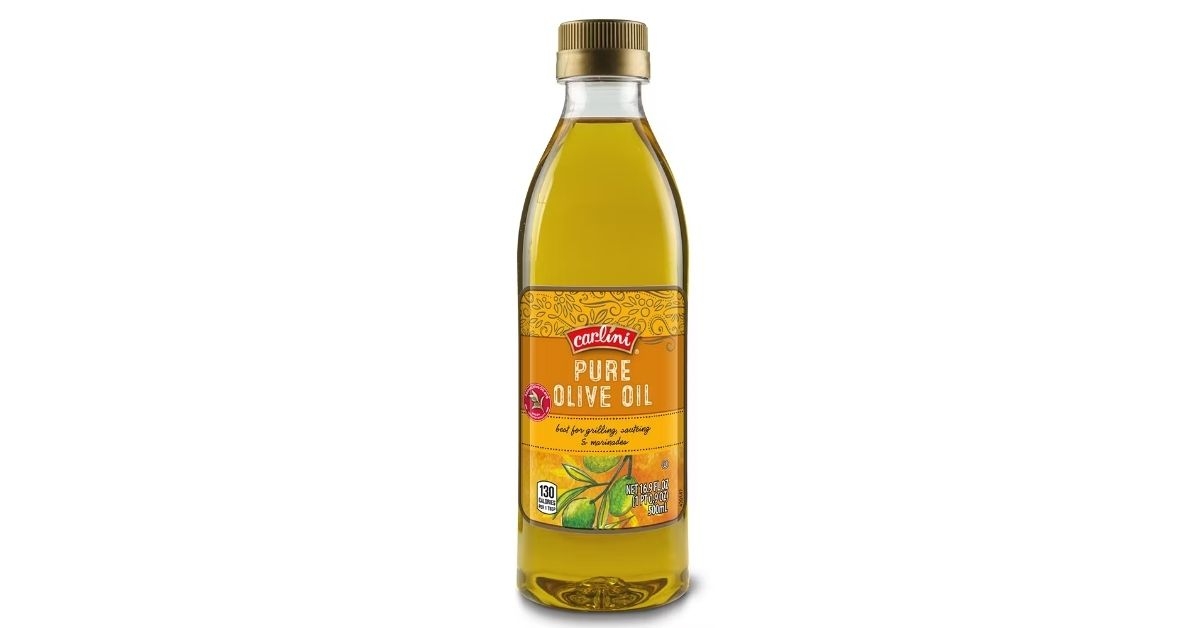 a bottle of pure olive oil