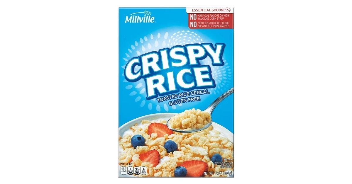 pack of crispy rice cereal