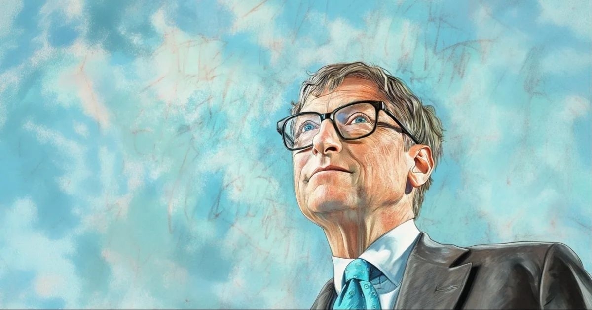 Watercolor Drawing of Bill Gates
