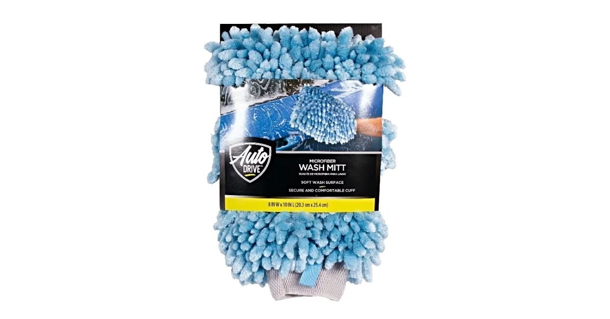 Walmart Auto Drive Microfiber Wash Mitt