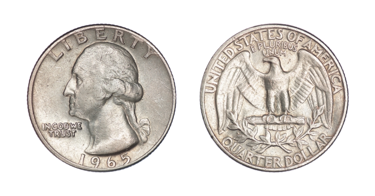 1965 washington's quarter