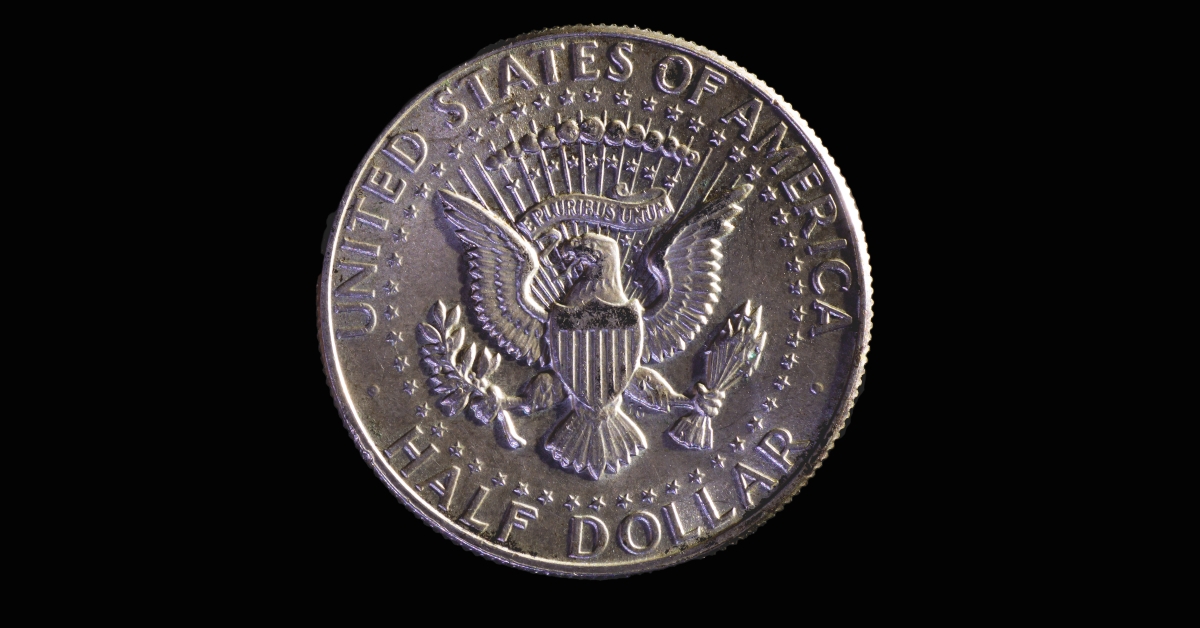 jfk half dollar reverse