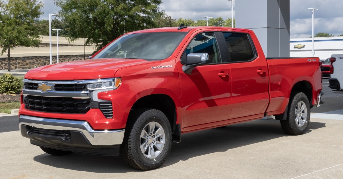 red chevrolet silverado 1500