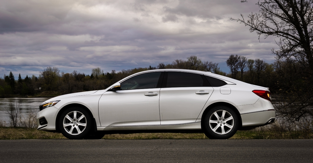 white honda accord