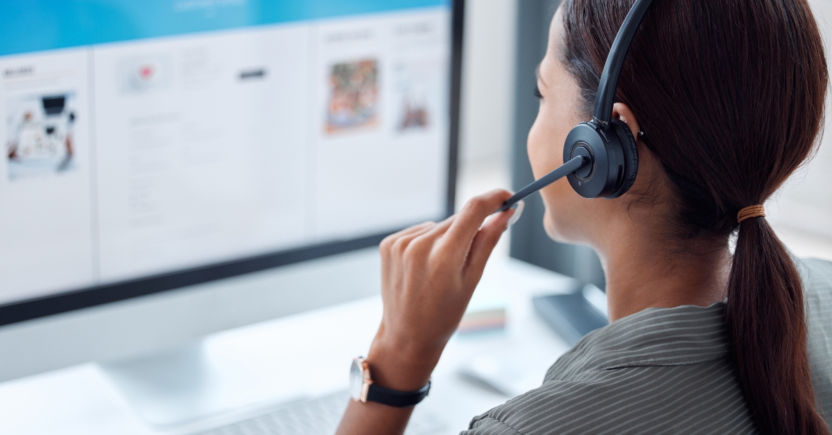 female consultant working