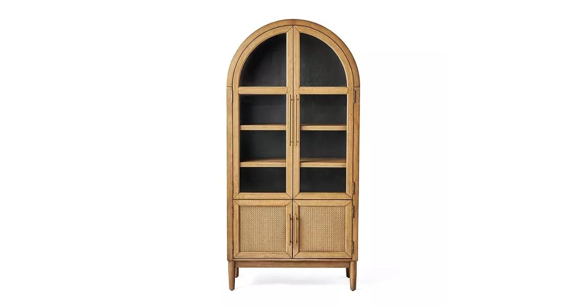 rattan storage cabinet