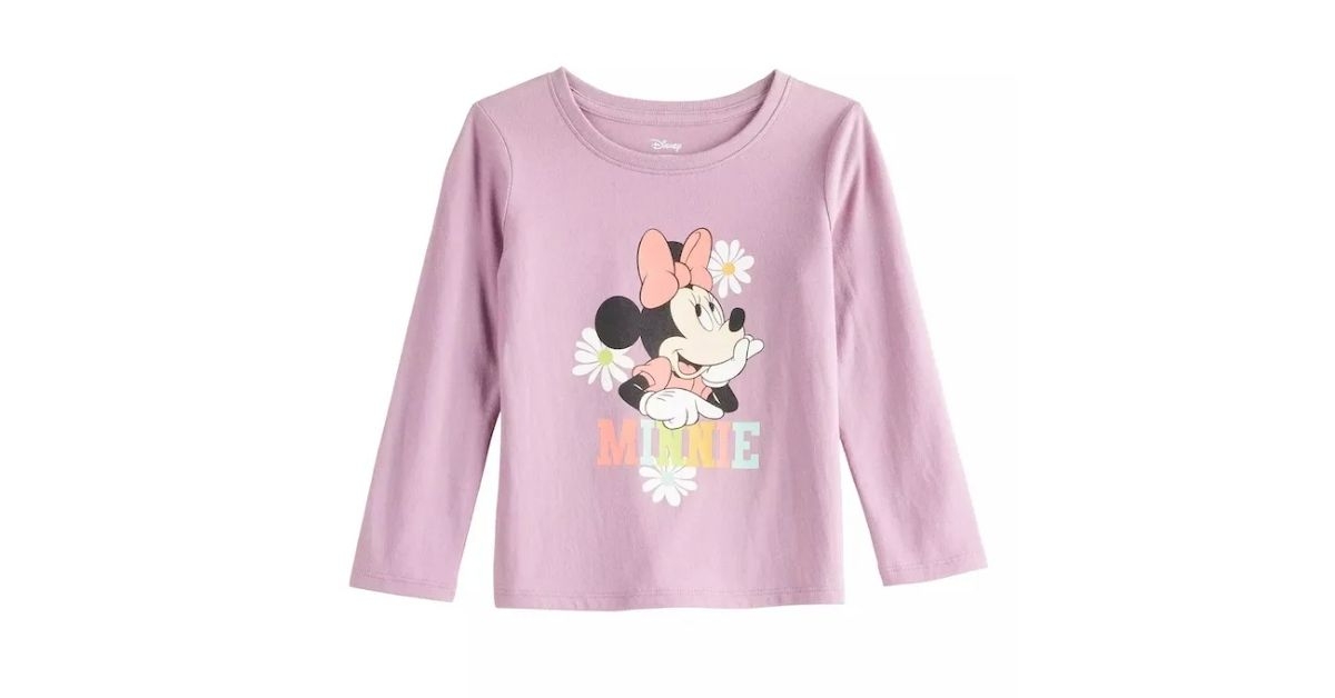 Jumping Beans Minnie Mouse long sleeve graphic tee