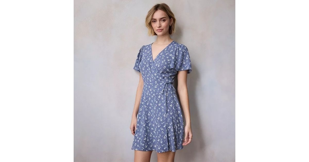 LC Lauren Conrad mini wrap dress