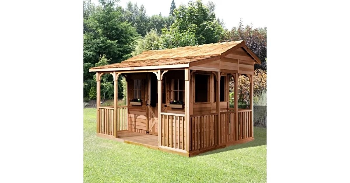 Cookhouse Western Red Cedar Wood Storage Shed