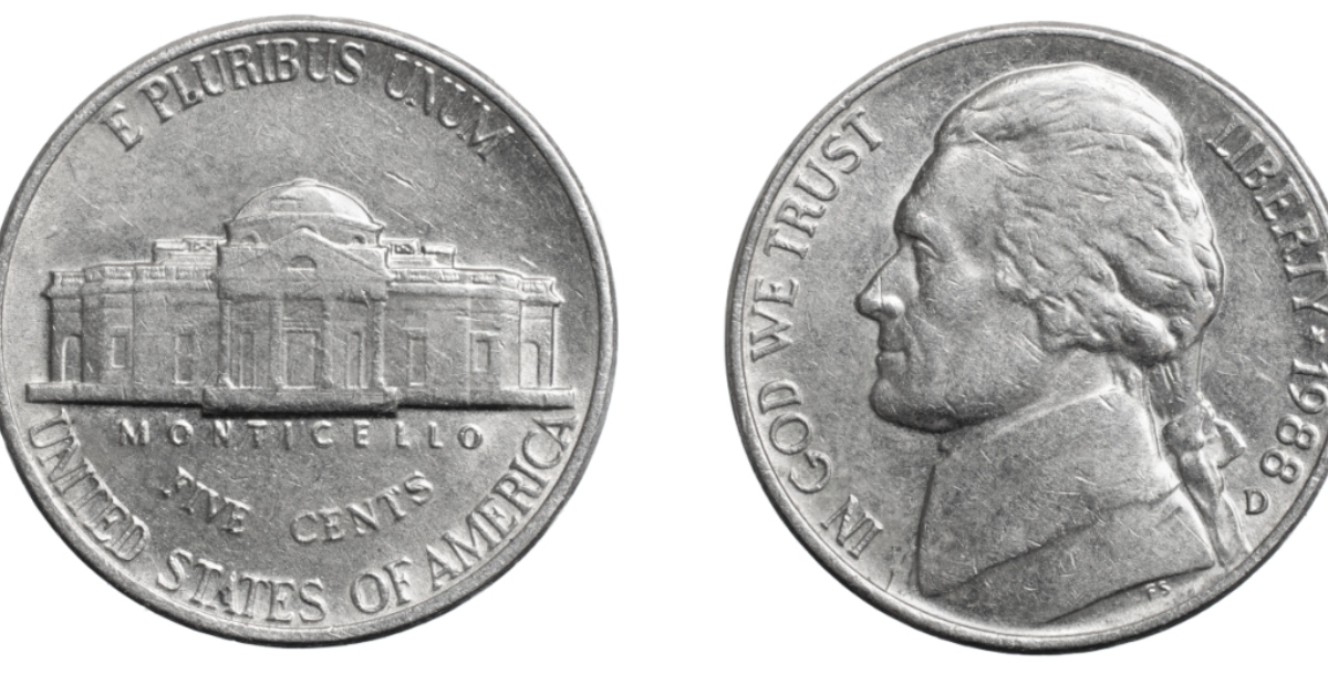 american five cents coin