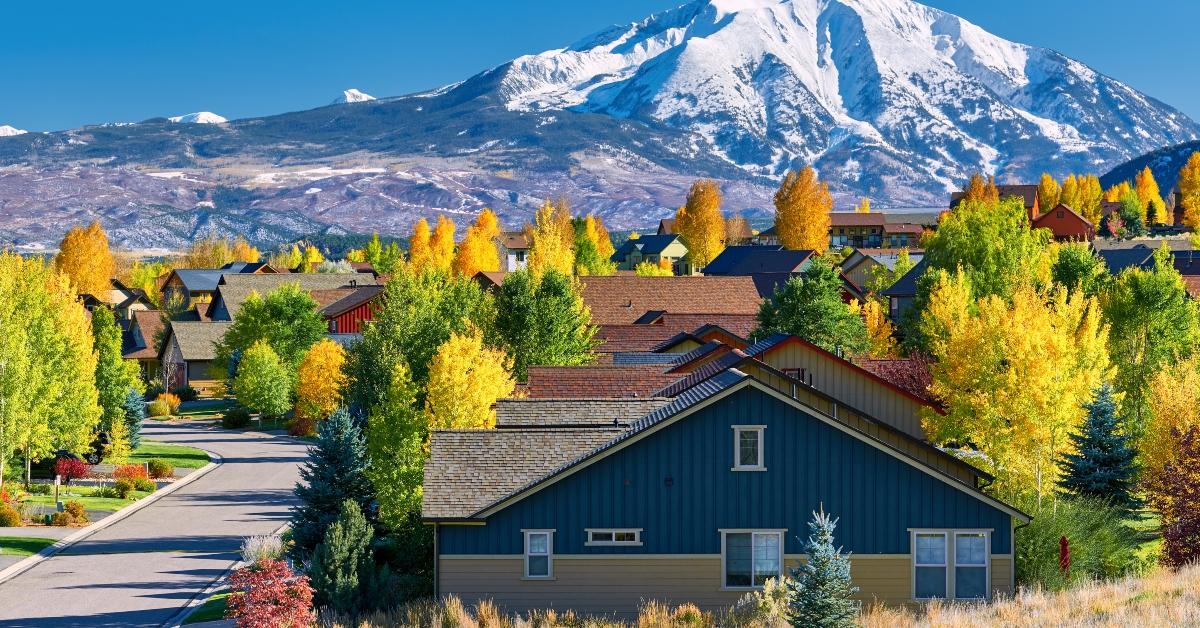 Residential neighborhood in Colorado