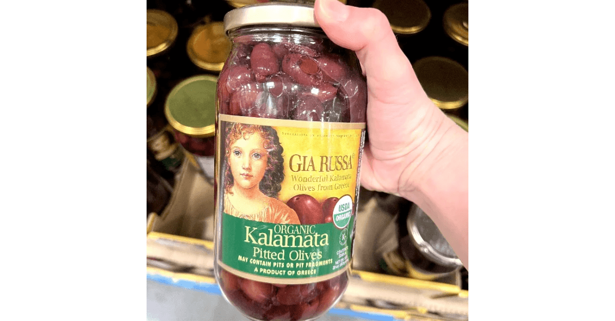 Gia Russa organic Kalamata pitted olives