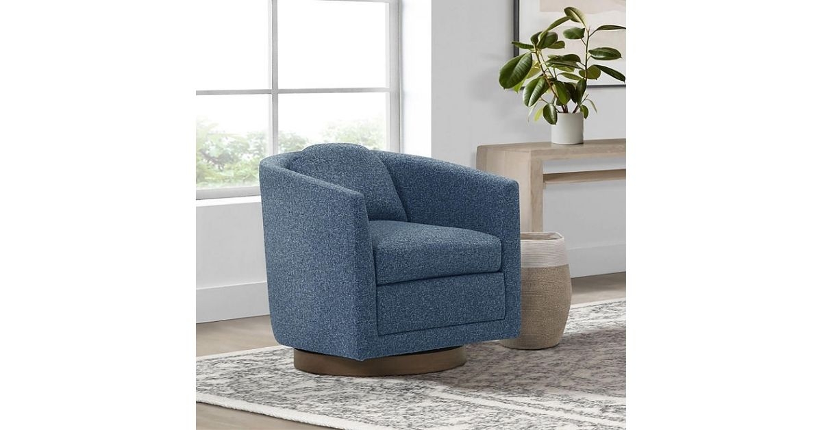 upholstered swivel chair