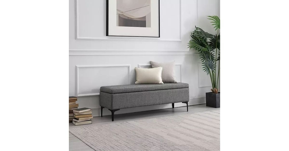upholstered storage bench