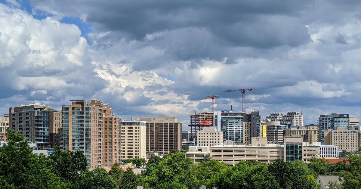 Bethesda, Maryland after the passing of Hurricane Isaias