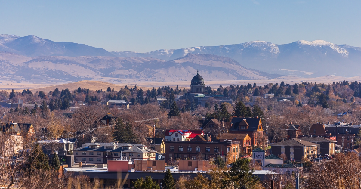 panorama of the city of helena
