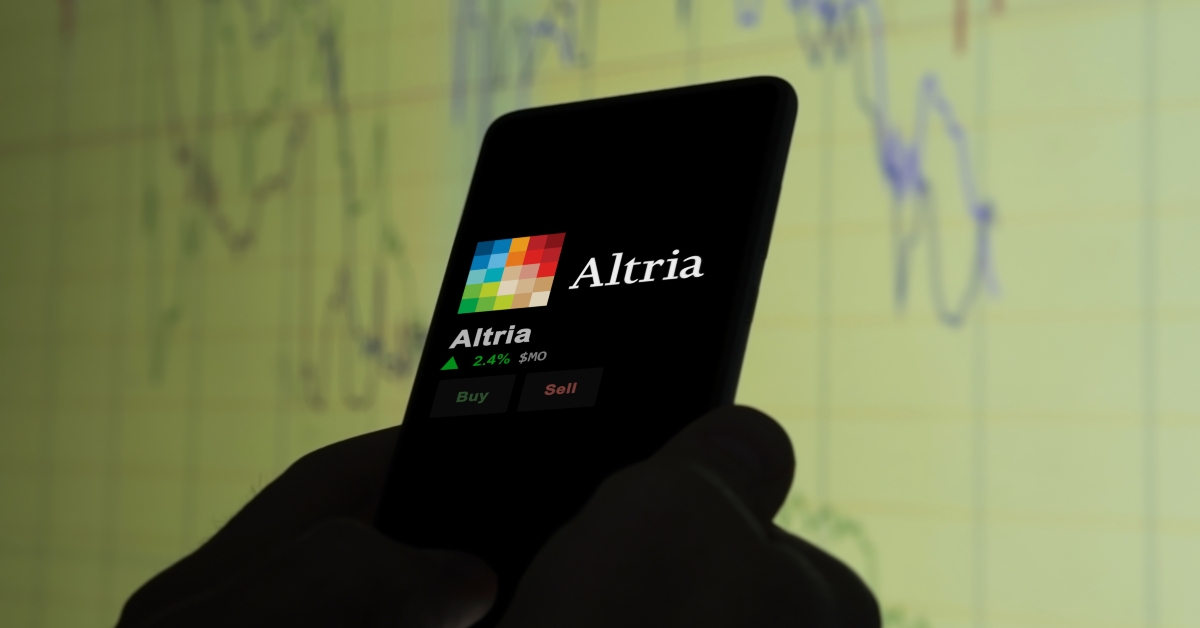 logo of altria on the screen