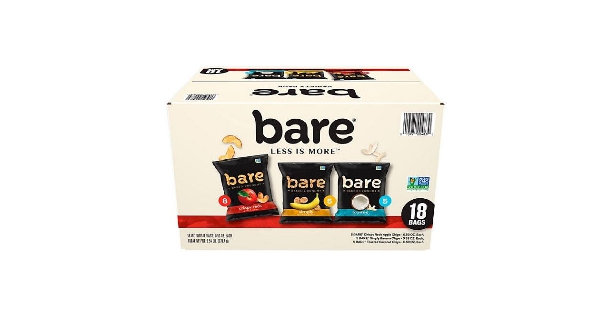 bare baked crunchy variety pack chips