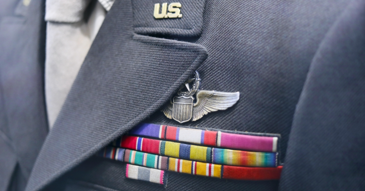 retro american military uniform