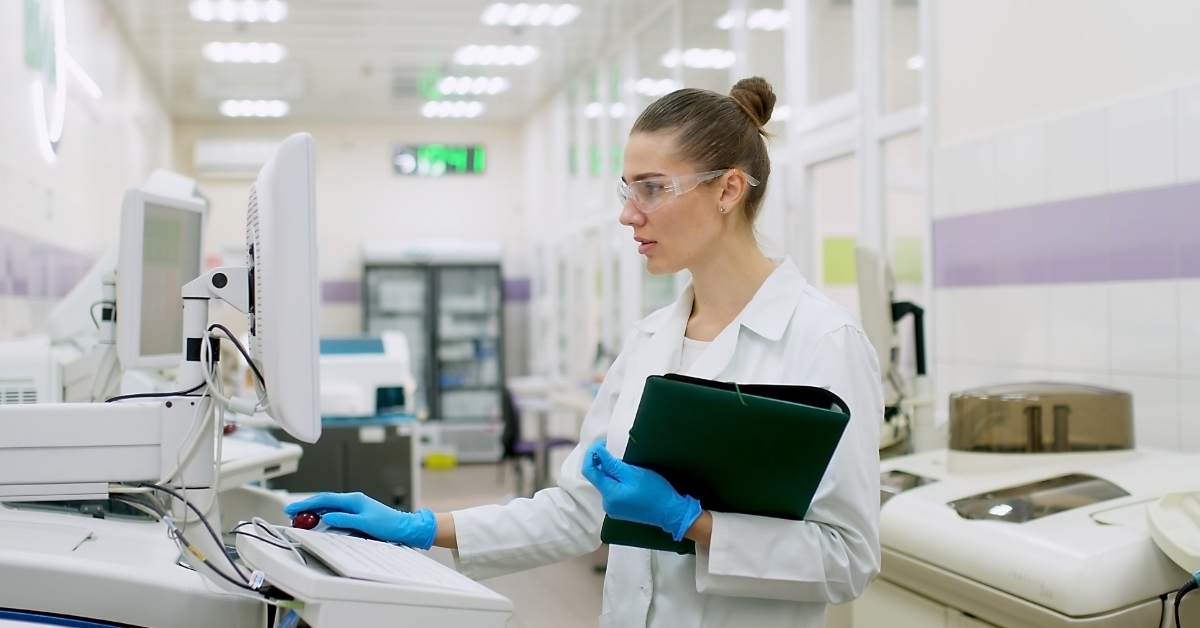  female scientist controls the operation 