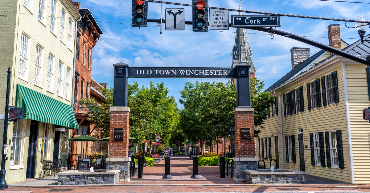 Sign for Old Town Winchester
