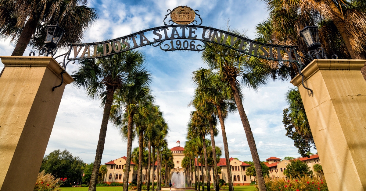 Front gateway at Valdosta State University