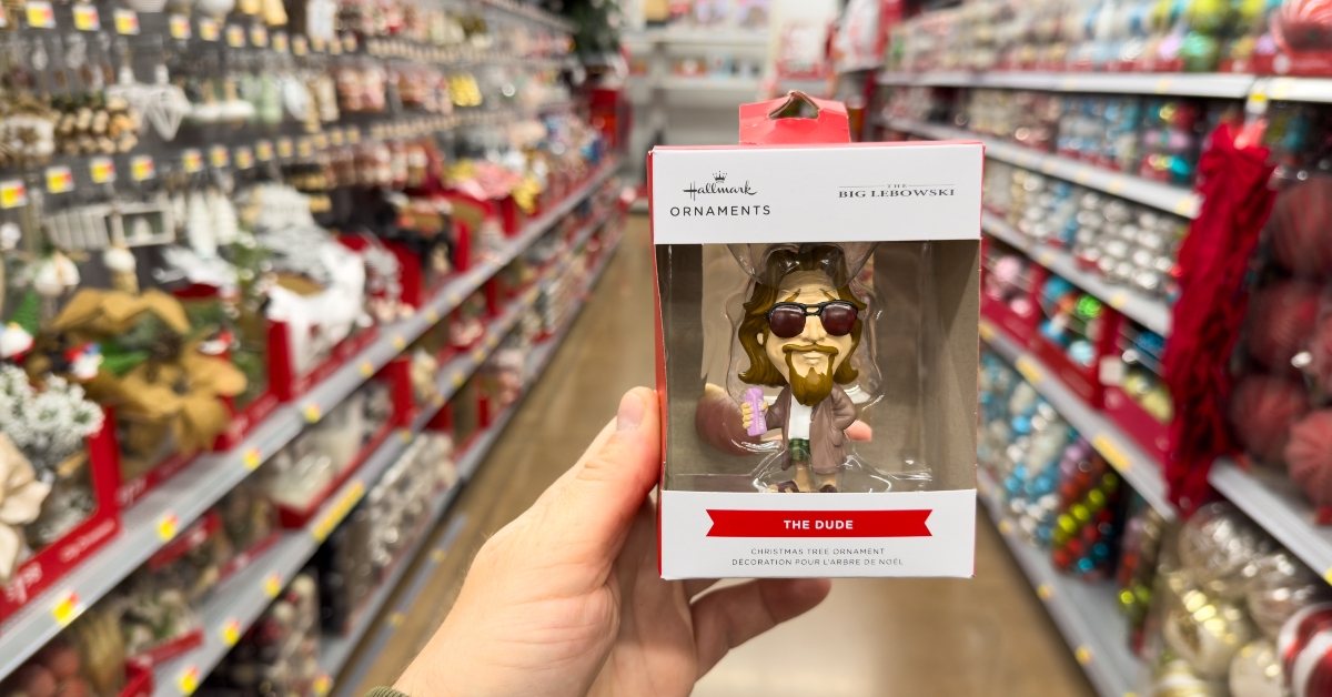 Hand Holding Funny Christmas Ornament