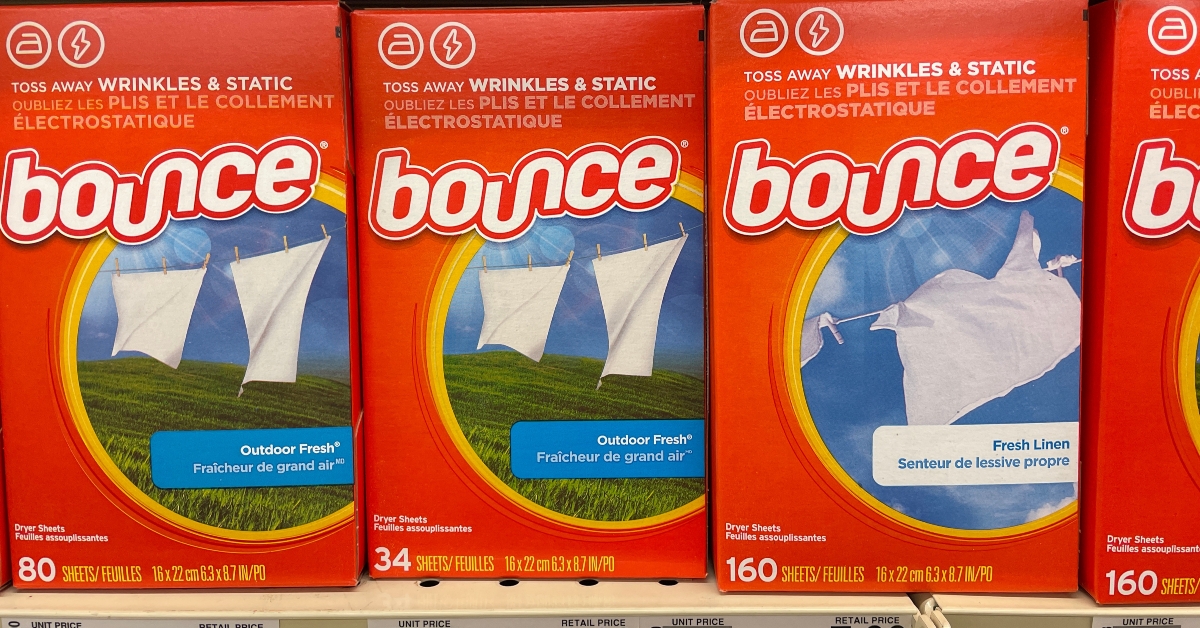 Bounce fabric sheets