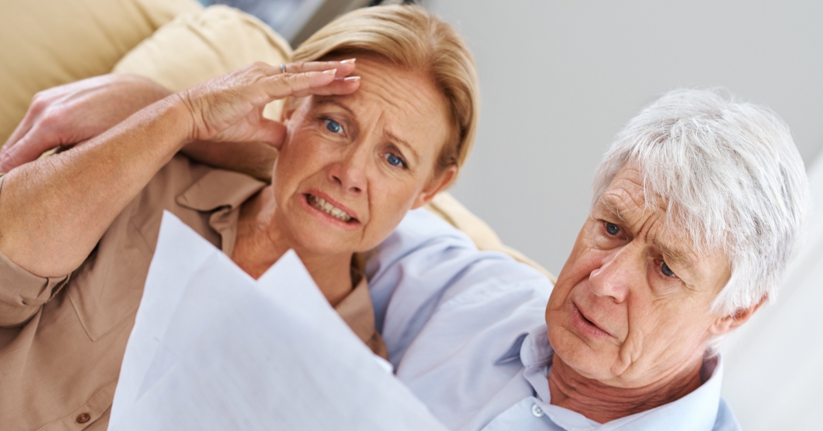 senior people and paperwork