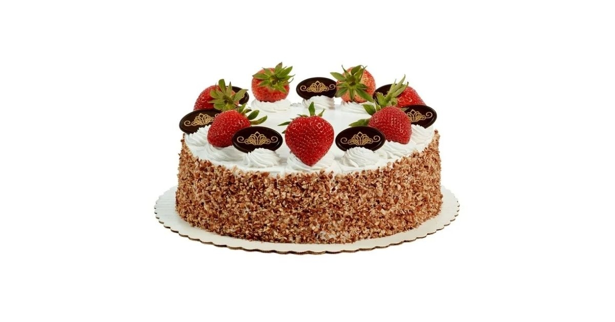 cake with strawberry filling
