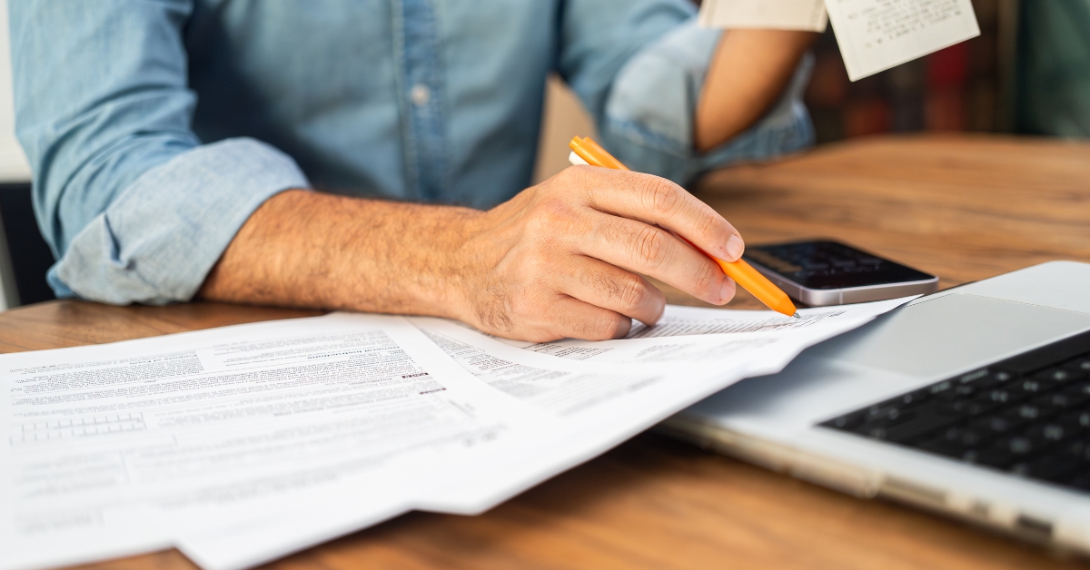 calculating taxes with receipts