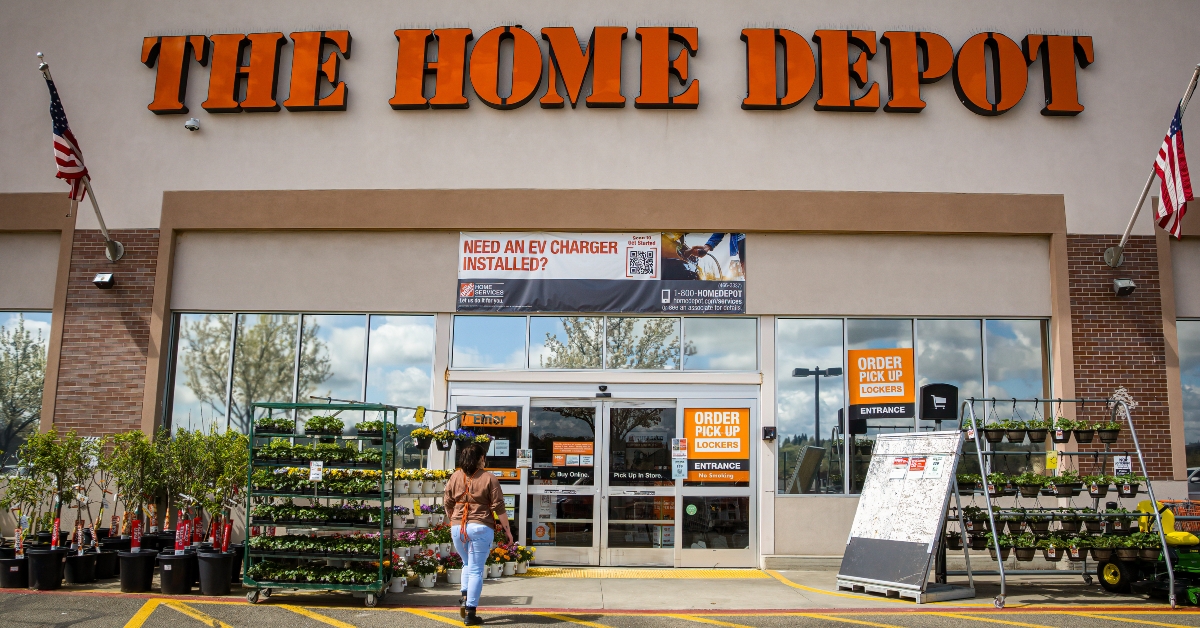 entrance of home depot