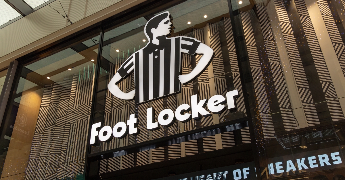Foot Locker logo black and white