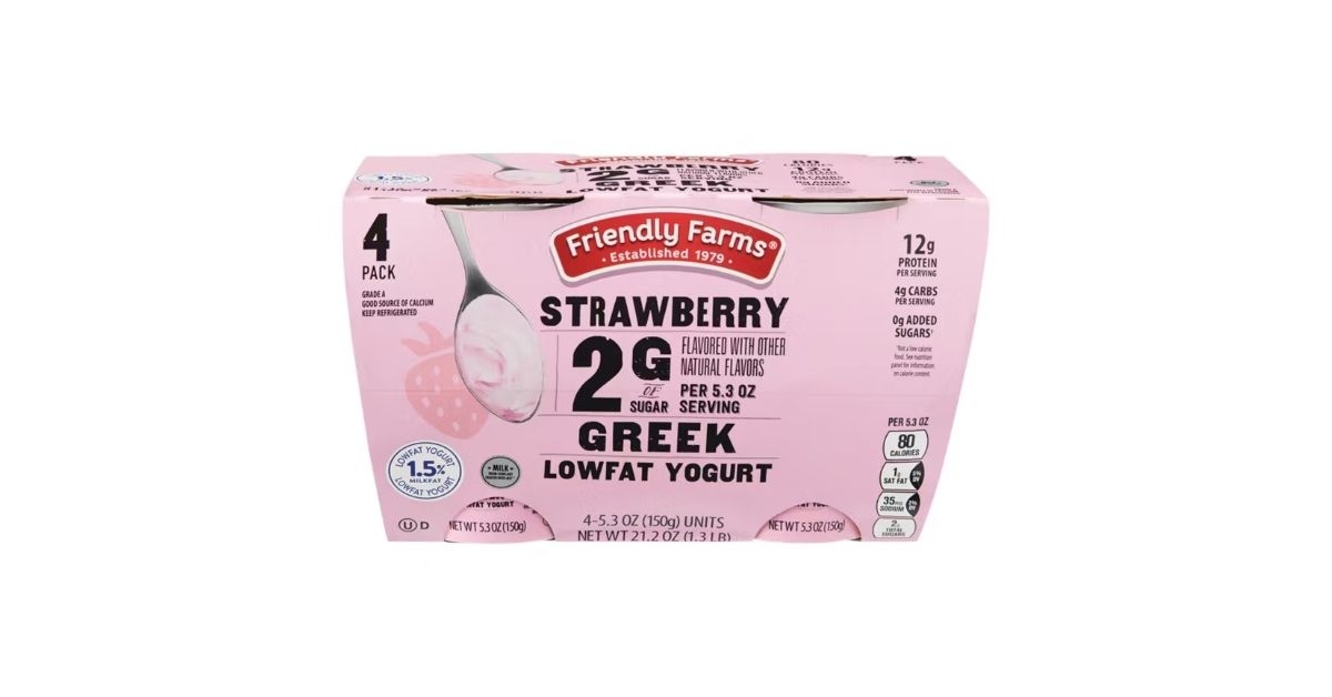 low sugar strawberry greek yogurt