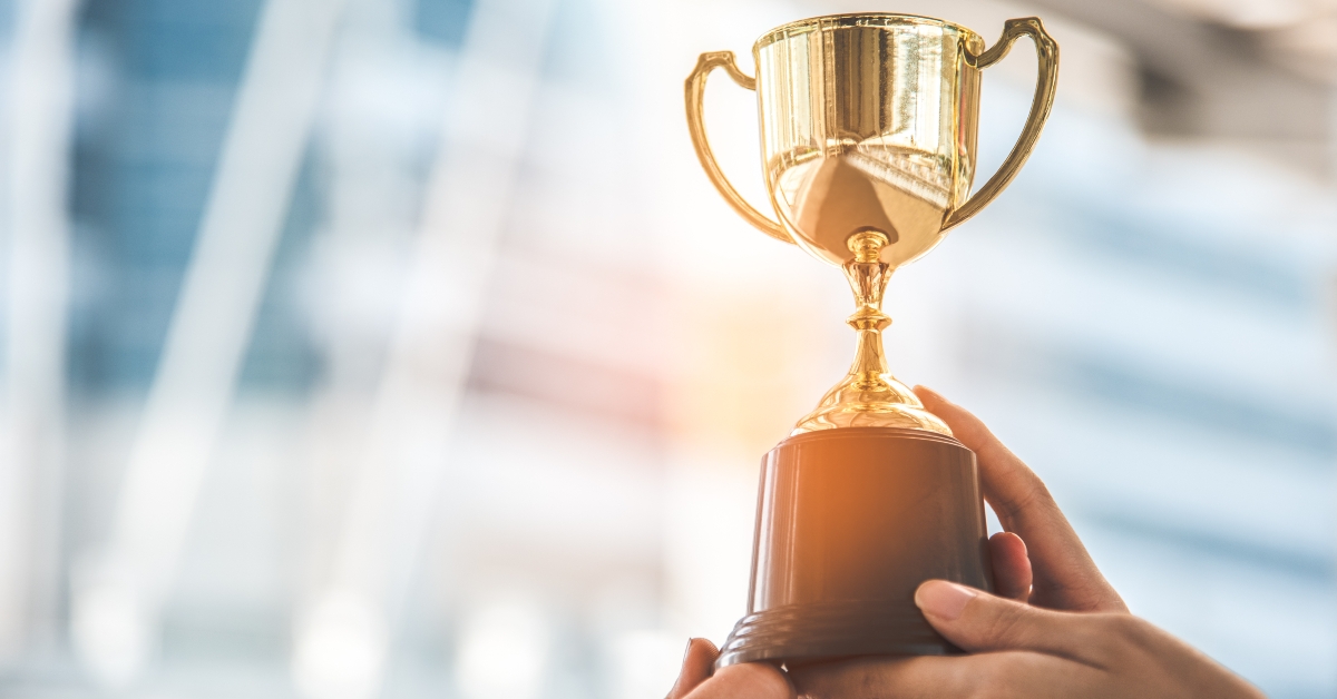 Champion golden trophy 