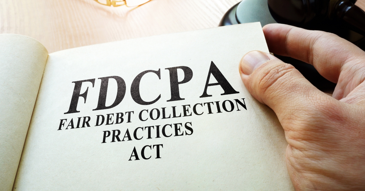 Fair Debt Collection Practices Act on table