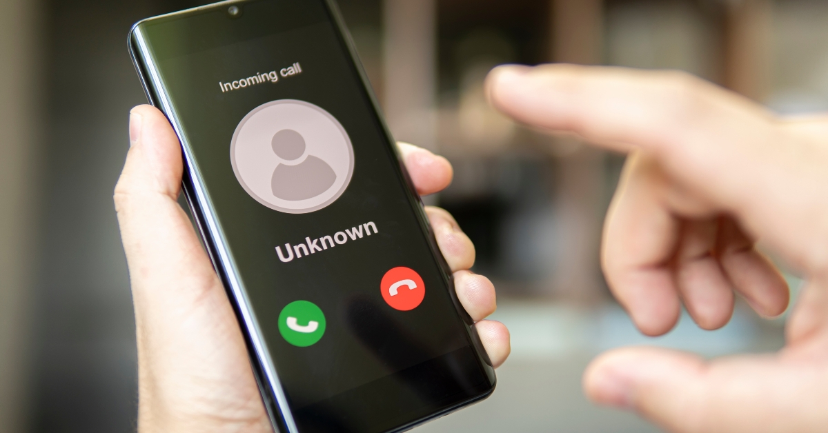 Phone call from unknown number